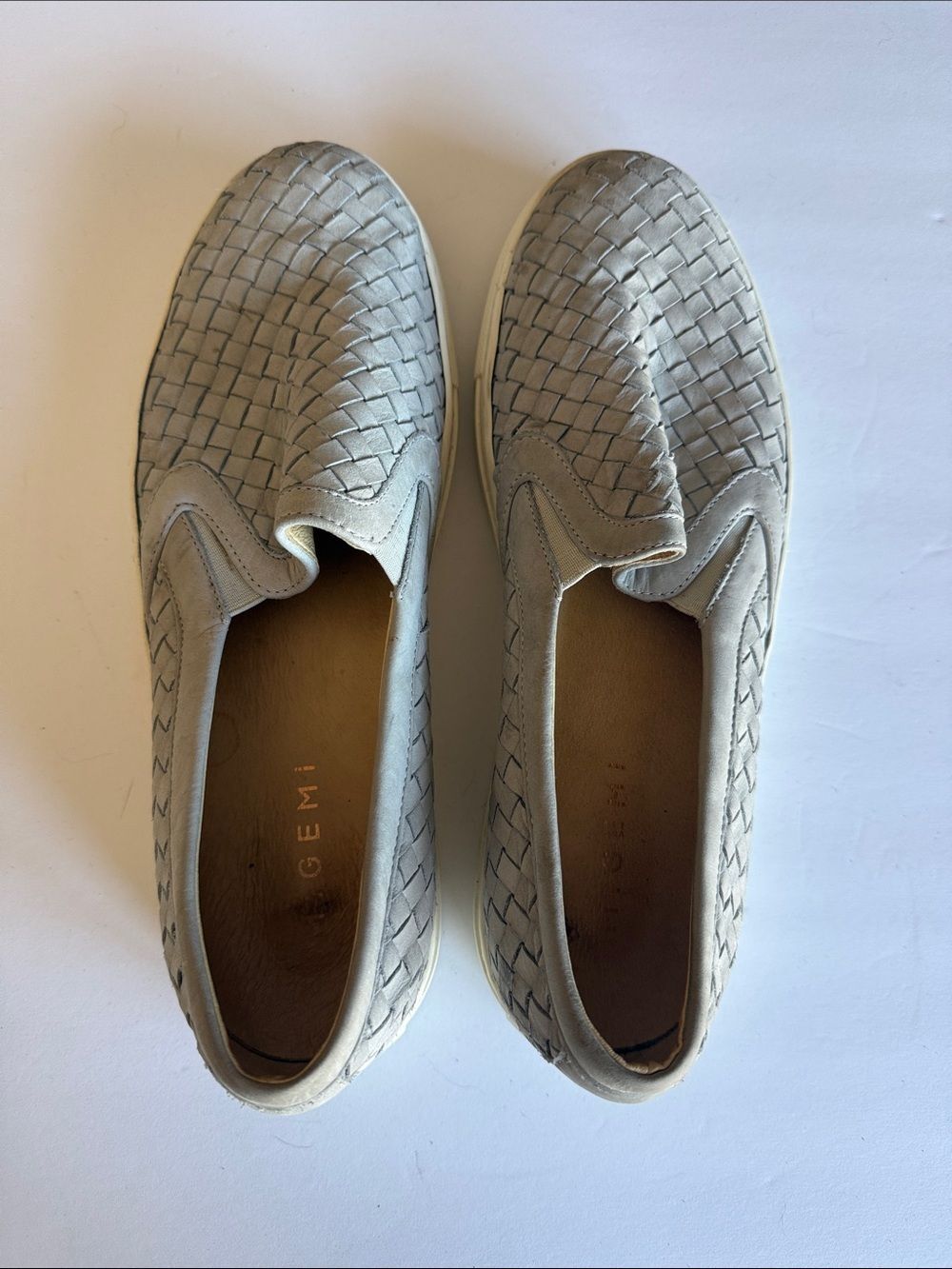 M. Gemi the Cerchio woven slip-on flats leather sz 41 - Picture 2 of 7